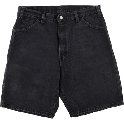 古着 ディッキーズ Dickies ブラックデニムショーツ ショートパンツ メンズw35相当/eaa554161