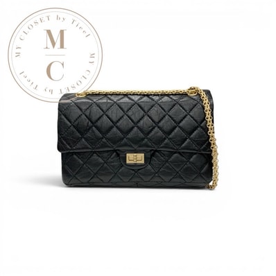 シャネル CHANEL バッグ ショルダーバッグ ブラック ゴールド マトラッセ 2.55 ココマーク ターンロック ダブルチェーン ダブルフラップ