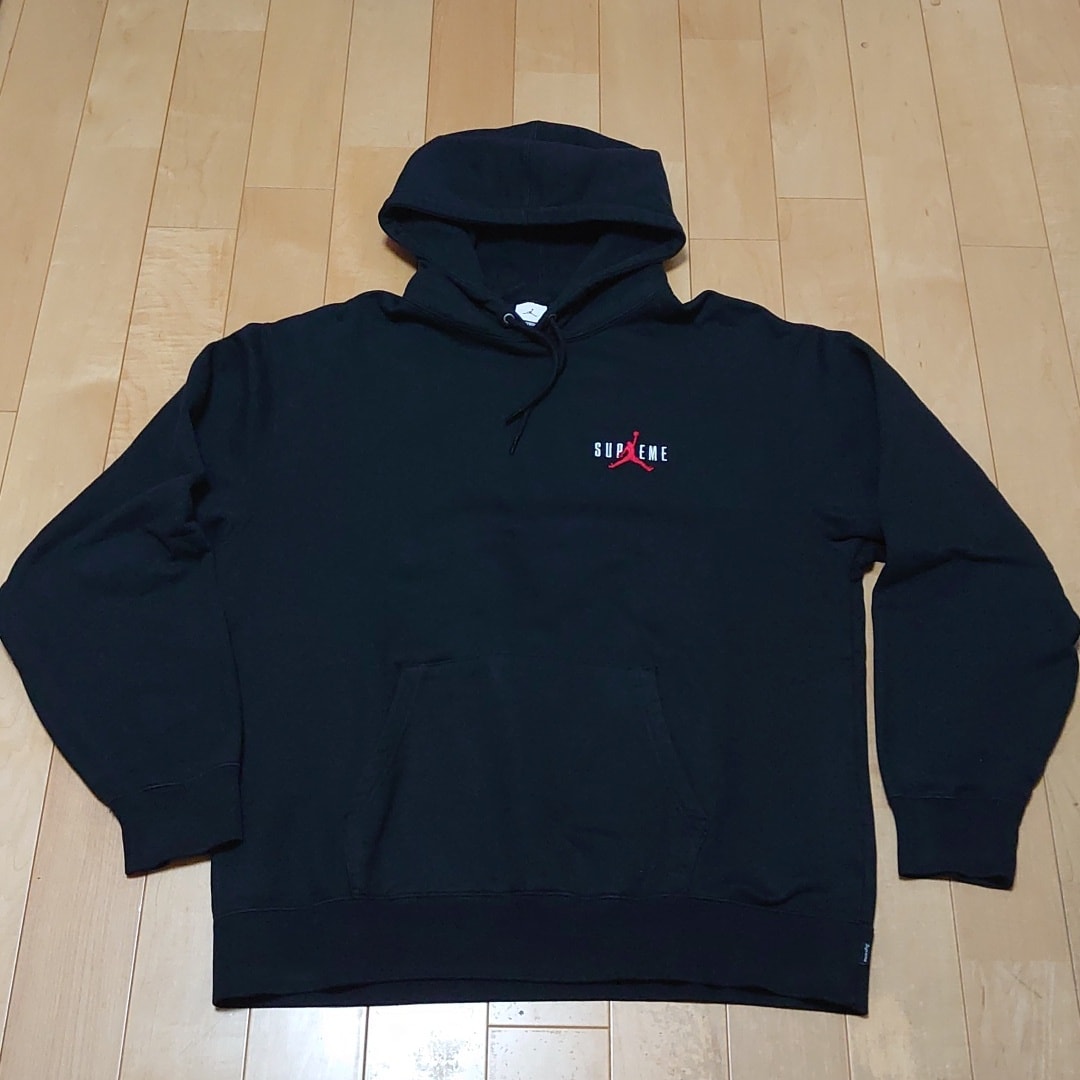 Supreme x Jordan Hooded Sweatshirt "Black"