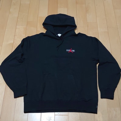 Supreme x Jordan Hooded Sweatshirt "Black"