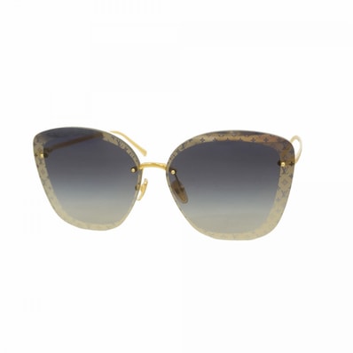 ★最終価格★SALE【6cc3889】ルイヴィトン サングラス モノグラム サングラスLVヘイロースクエア Z1930U ネイビー ブルー【中古】メンズ