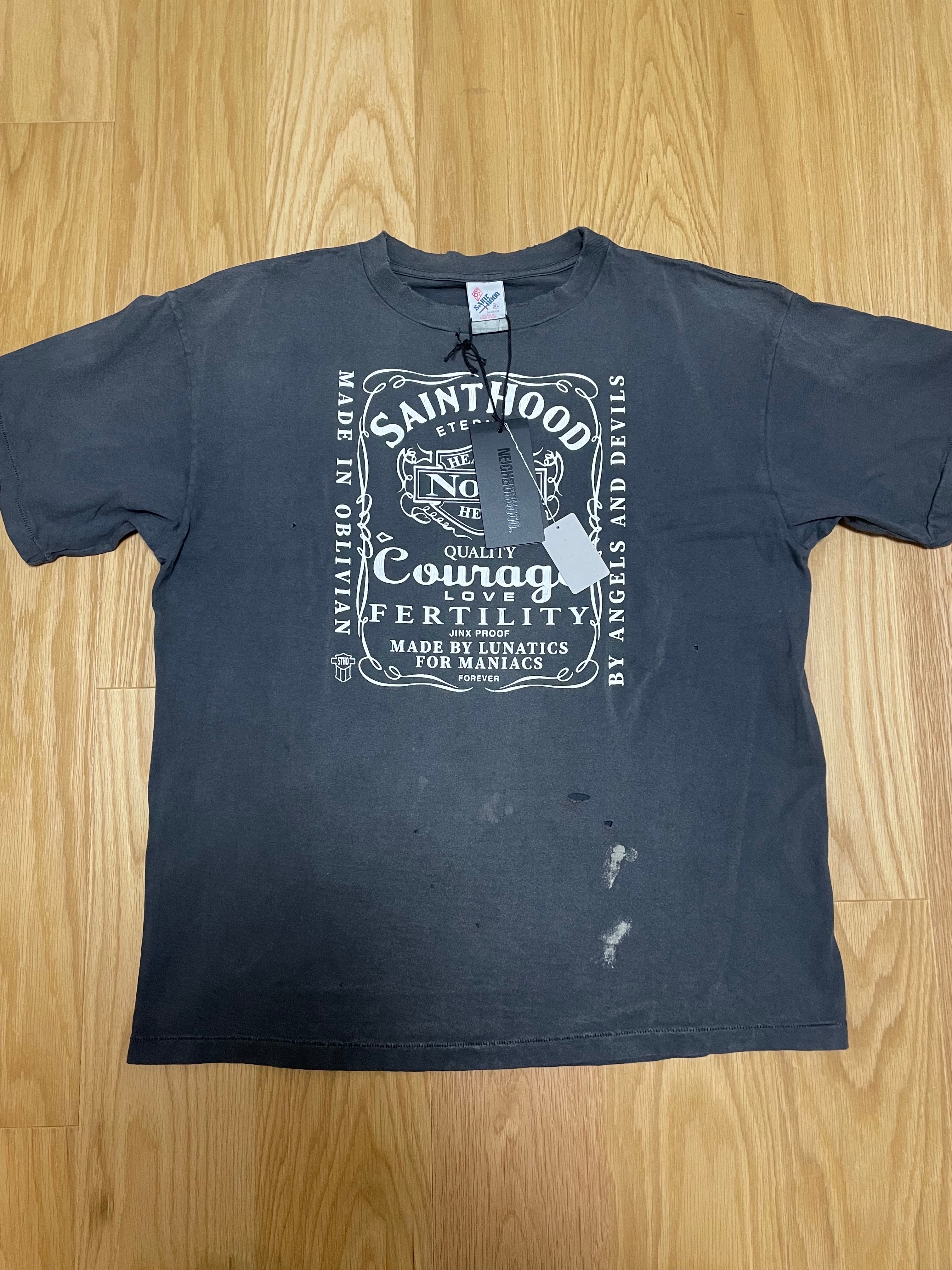 SAINT Mxxxxxx x NEIGHBORHOOD STHD SS Tee/Skull Bike "Black"