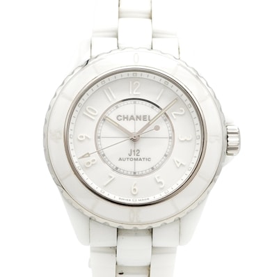 ★最終価格★SALE【6wcd0322】シャネル J12 ファントム H6186 白文字盤【中古】腕時計 メンズ
