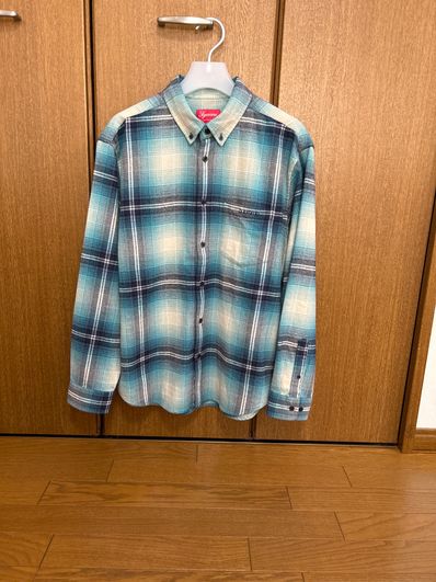Supreme Shadow Plaid Flannel Shirt "Blue"