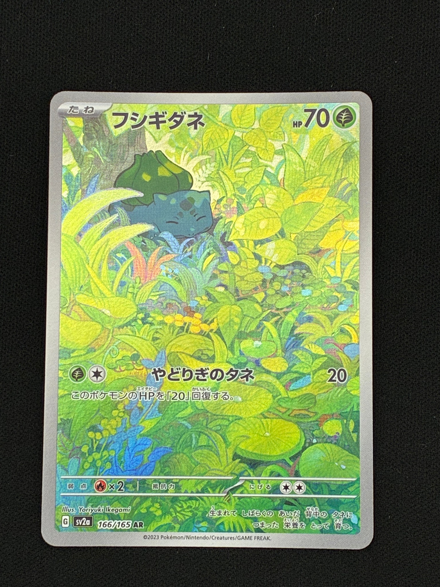 フシギダネ AR[SV2a 166/165](強化拡張パック「ポケモンカード151」)