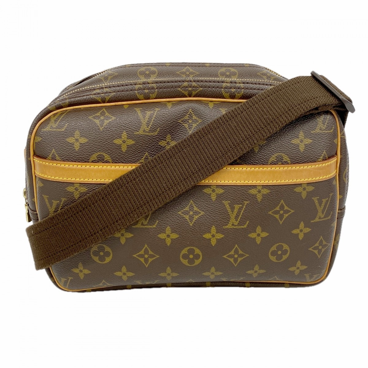 【6dc3516】ルイヴィトン ショルダーバッグ モノグラム リポーターPM M45254 ブラウン【中古】レディース