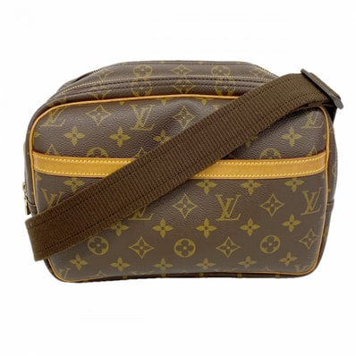 【6dc3516】ルイヴィトン ショルダーバッグ モノグラム リポーターPM M45254 ブラウン【中古】レディース