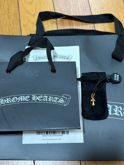 Chrome Hearts 22K Cross Baby Fat Charm "Yellow Gold"