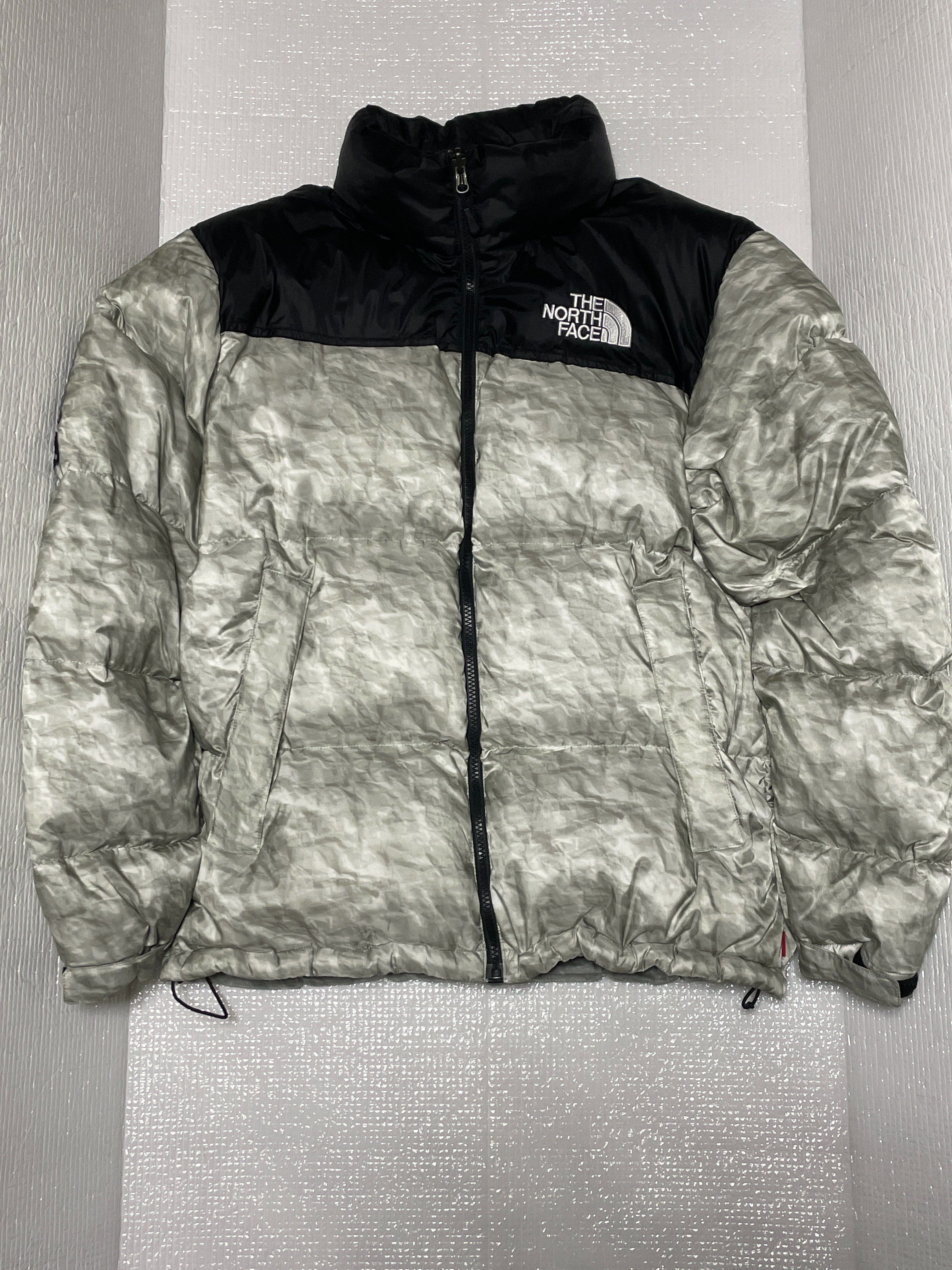 Supreme x The North Face Nuptse Jacket "White Paper Print"