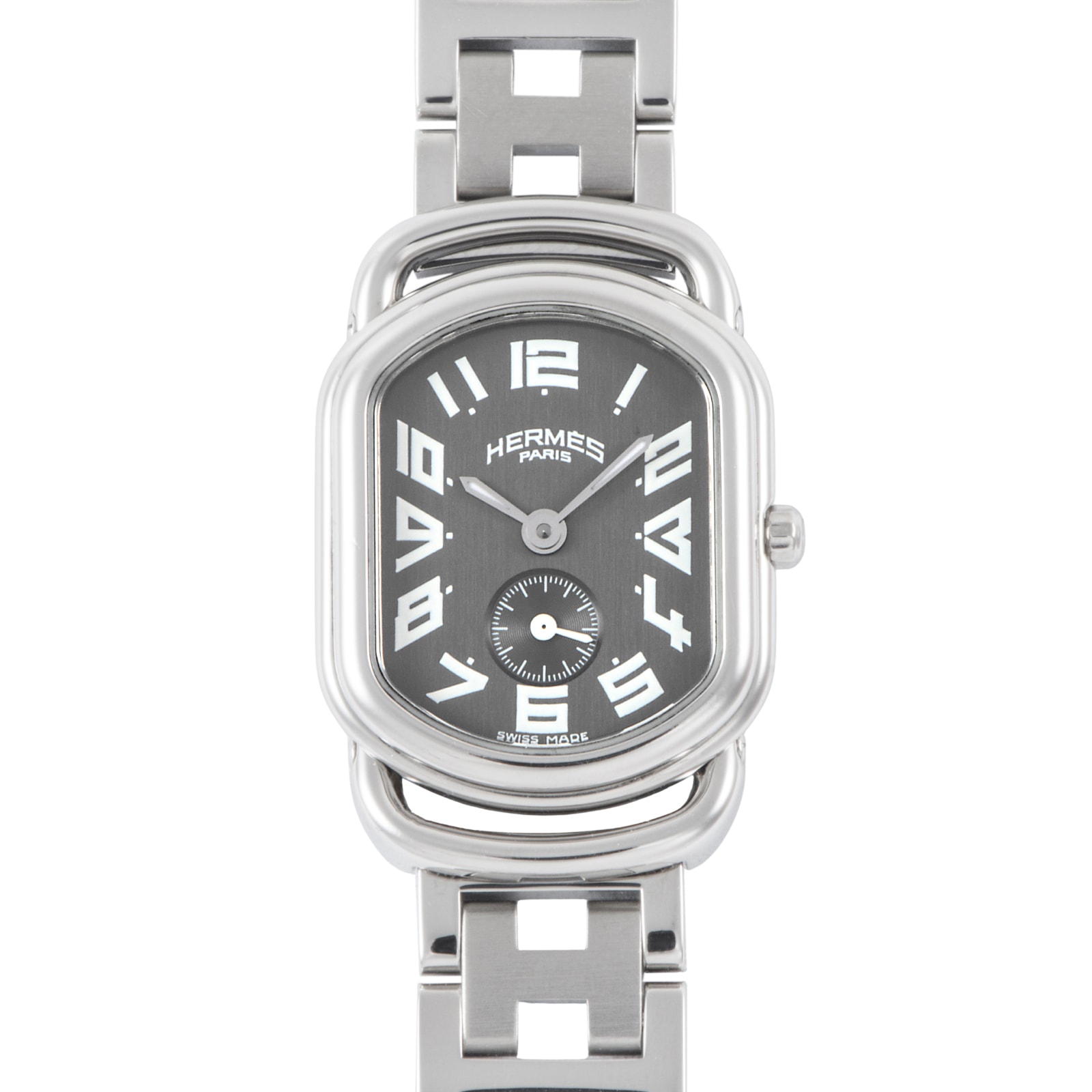 HERMES エルメス ラリーNB スモセコ RA2.210 ステンレススチール【中古】