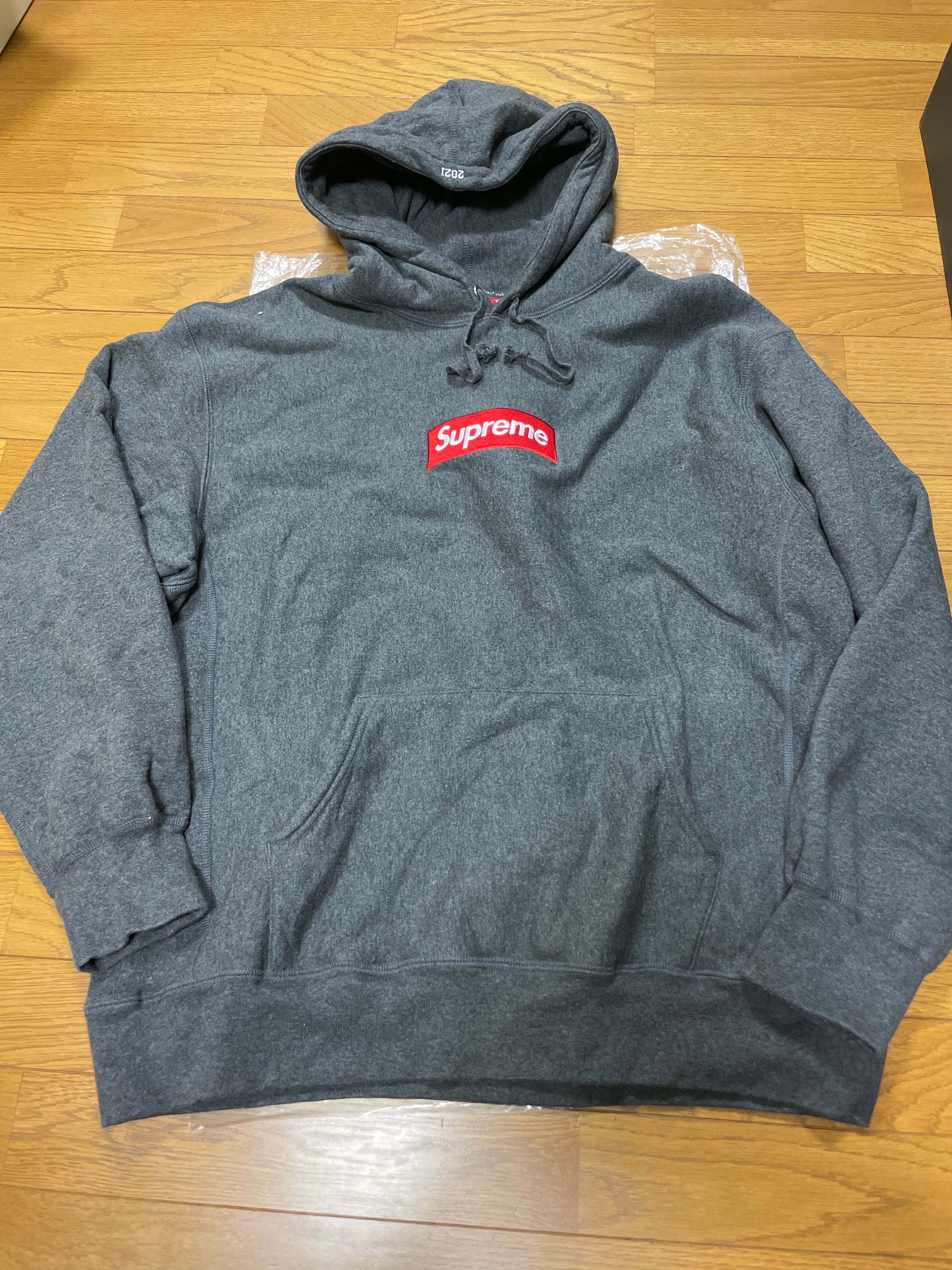 Supreme Box Logo Hooded Sweatshirt "Charcoal" (21FW)