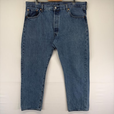 古着 リーバイス Levi's デニム パンツ 5ポケット 501 大きいサイズ ストレート ボタンフライ ジーンズ W40 L30 ブルー系 メンズ