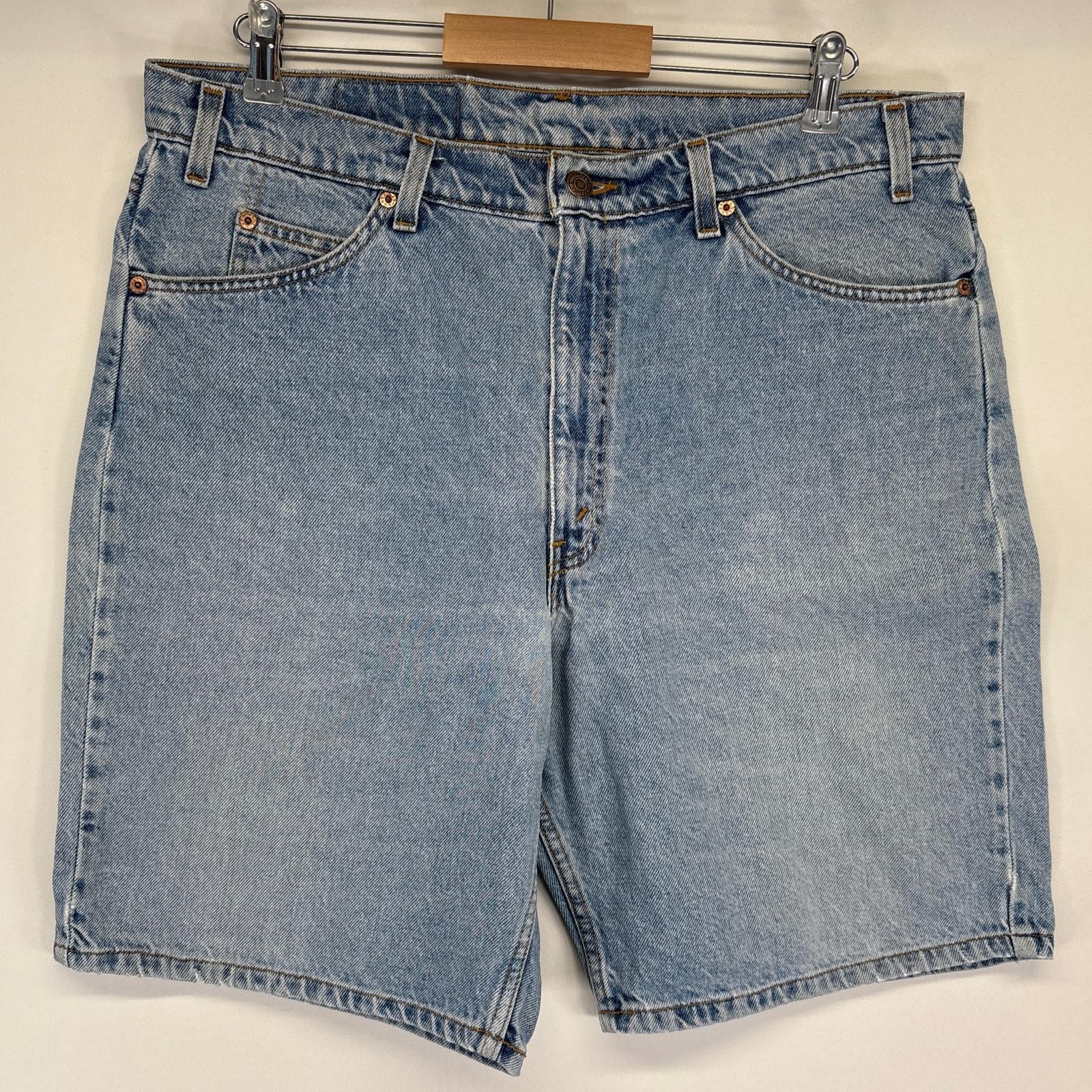 古着 90's/90年代 リーバイス Levi's ショートパンツ 550 デニム ハーフ 半ズボン 短パン オレンジタブ w38 L00  ブルー メンズ