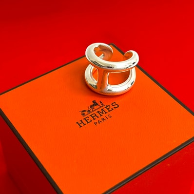 HERMES エルメス オスモズ シルバー925 リング・指輪 9号 シルバー
28739