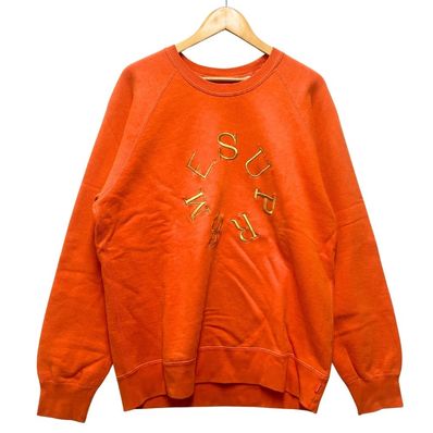 SUPREME シュプリーム Heather Crewneck 刺繍 ロゴ スウェット オレンジ サイズ XL 51562