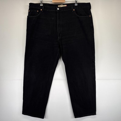 古着 リーバイス Levi's デニムパンツ 550 テーパード 5ポケット 大きいサイズ ジーンズ ジーパン w46 L32 ブラック メンズ
