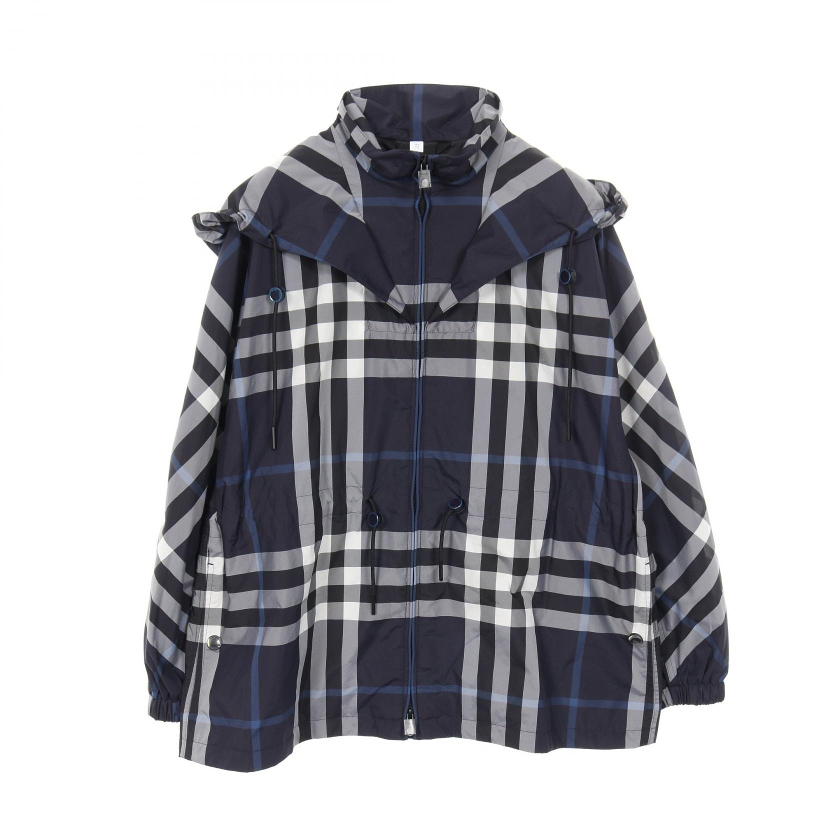 バーバリー BURBERRY 衣料品 アウター ポリエステル レディース ネイビー系 / グレー系 【中古】