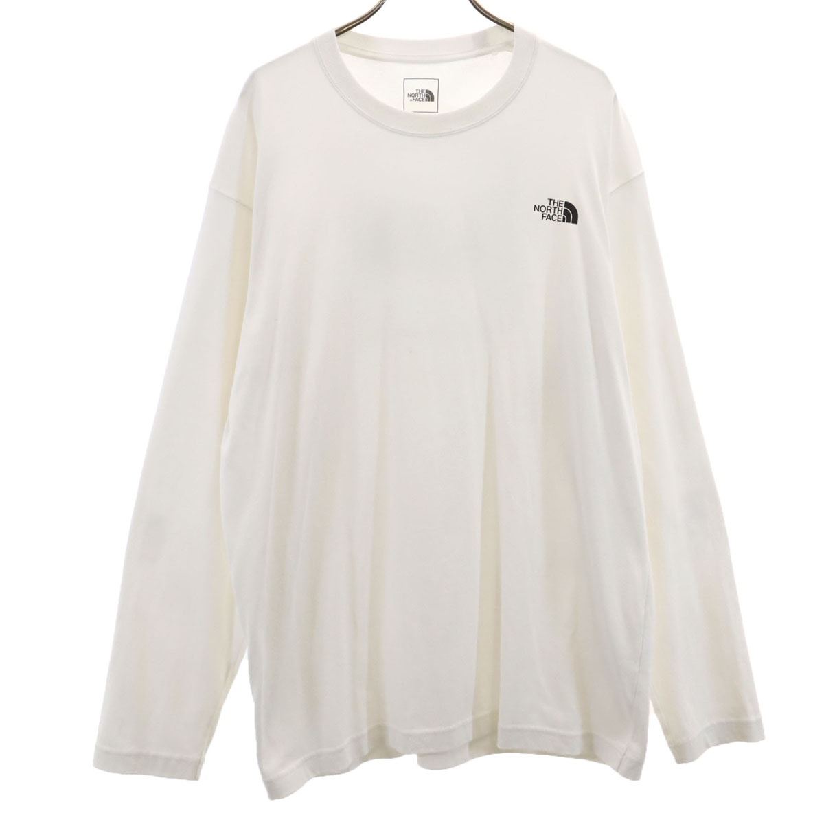 THE NORTH FACE ノースフェイス バックロゴ 長袖 Tシャツ XL ホワイト NT82203Z アウトドア ロンT