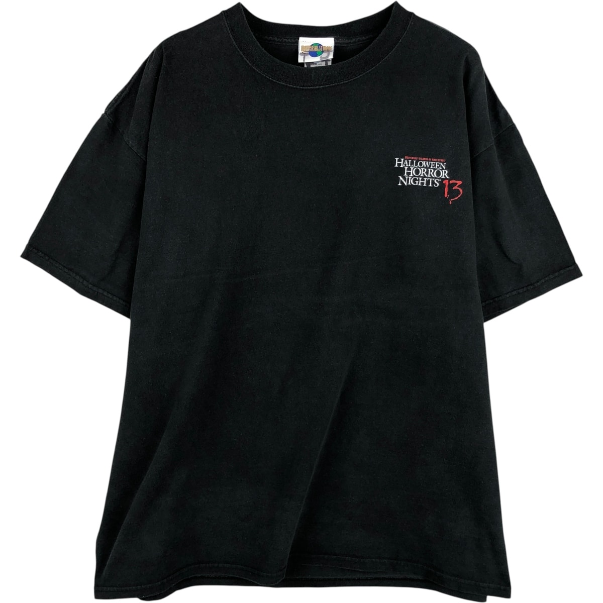 古着 00年代 ヘインズ Hanes UNIVERSAL STUDIOS ユニバーサルスタジオ HALLOWEEN HORROR NIGHTS 2003 アドバタイジングTシャツ USA製 メンズXL相当/eaa616193