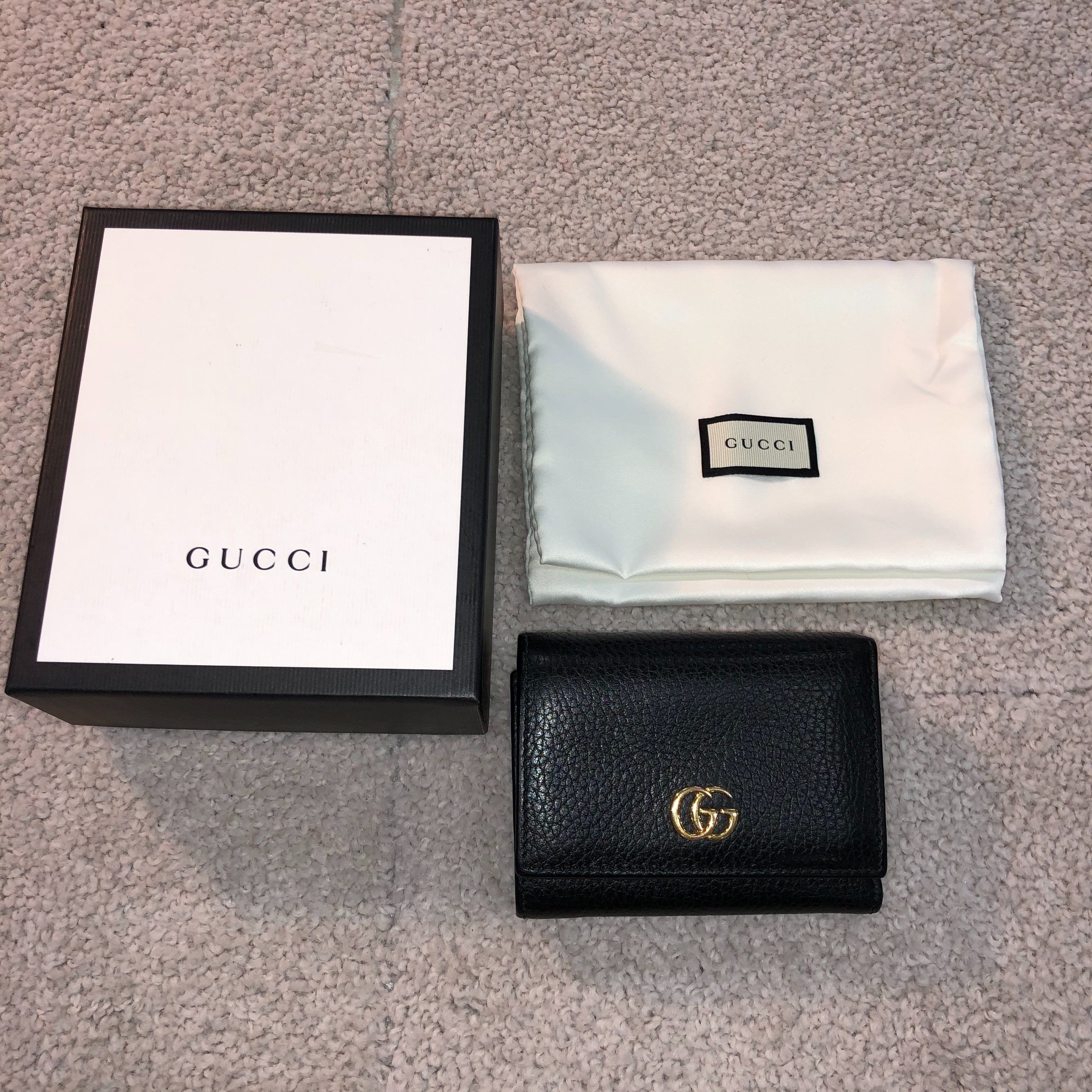 GUCCI GG Marmont Medium Wallet "Black"