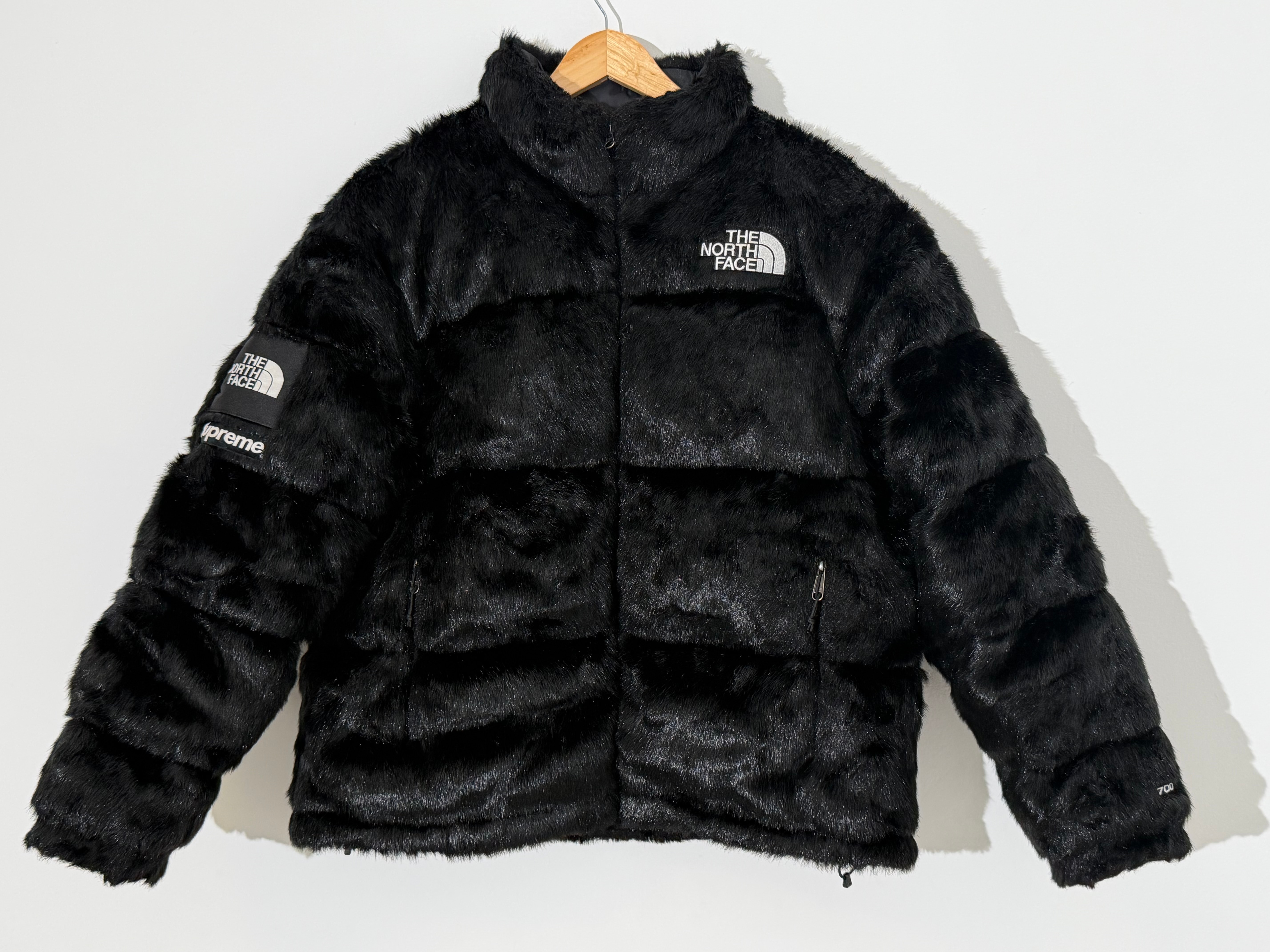 Supreme x The North Face Faux Fur Nuptse Jacket "Black"