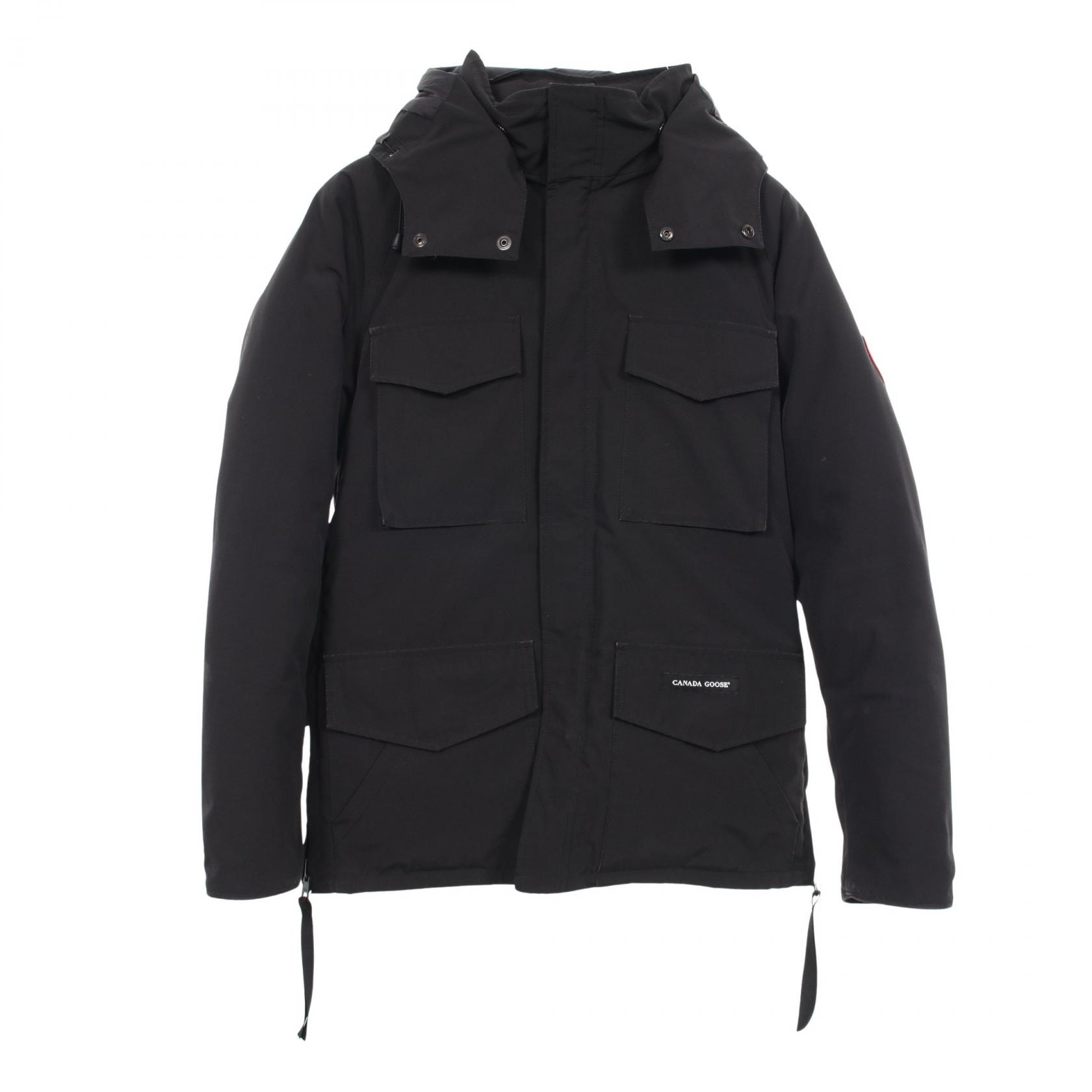 カナダグース CANADA GOOSE KAMLOOPS カムループス ダウンジャケット 衣料品 アウター ポリエステル メンズ ブラック系 4078JM 【中古】
