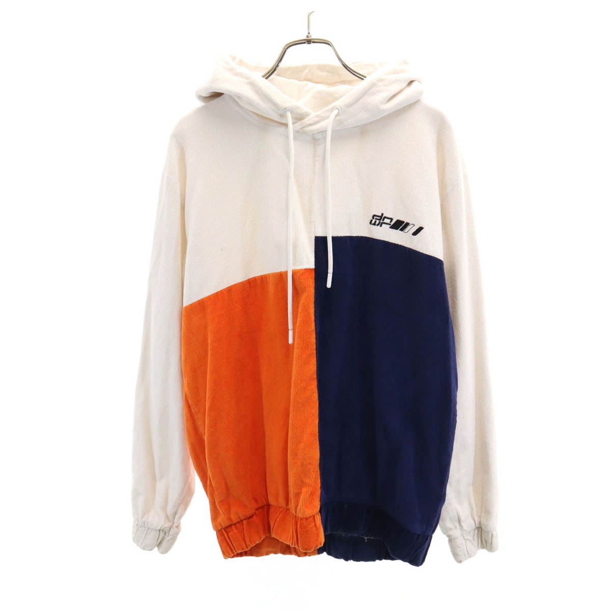 ZARA ザラ 長袖 カラーブロック パーカー S ホワイト