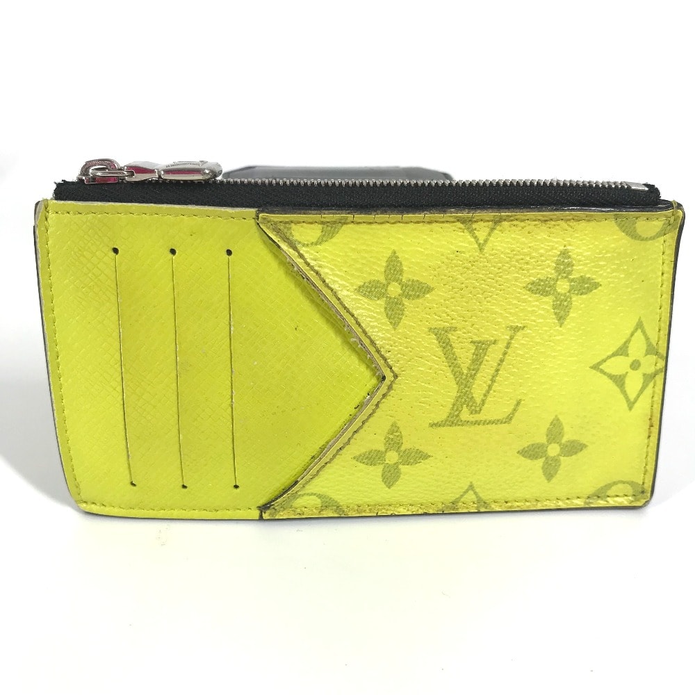 ルイヴィトン LOUIS VUITTON コインカード・ホルダー M30950 タイガラマ 財布 フラグメントケース 小銭入れ コインケース タイガレザー イエロー