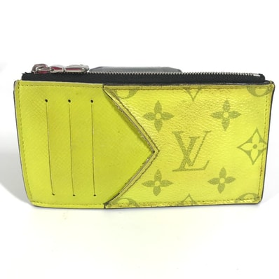 ルイヴィトン LOUIS VUITTON コインカード・ホルダー M30950 タイガラマ 財布 フラグメントケース 小銭入れ コインケース タイガレザー イエロー