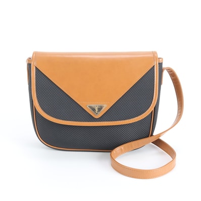 ■美品 イヴ サンローラン YSLショルダーバッグ レザー