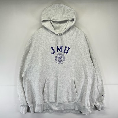 古着 チャンピオン Champion パーカー プルオーバー 大きいサイズ プリント スウェット リバースウィーブ 3XL グレー系 メンズ