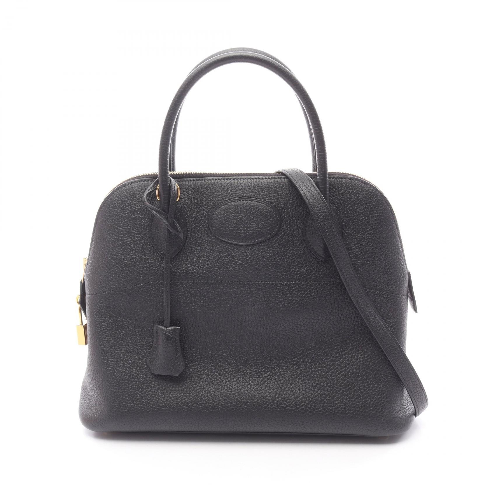エルメス HERMES ボリード31 ハンドバッグ バッグ レザー トリヨンクレマンス Z刻印(2021年製造) レディース ブラック系 【中古】