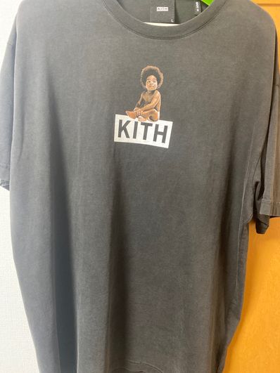 Kith The Notorious B.I.G Ready to Die Classic Logo Vintage Tee "Black" KH030055-100