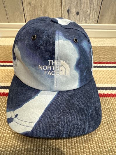 Supreme x The North Face Bleached Denim Print 6-Panel "Indigo"