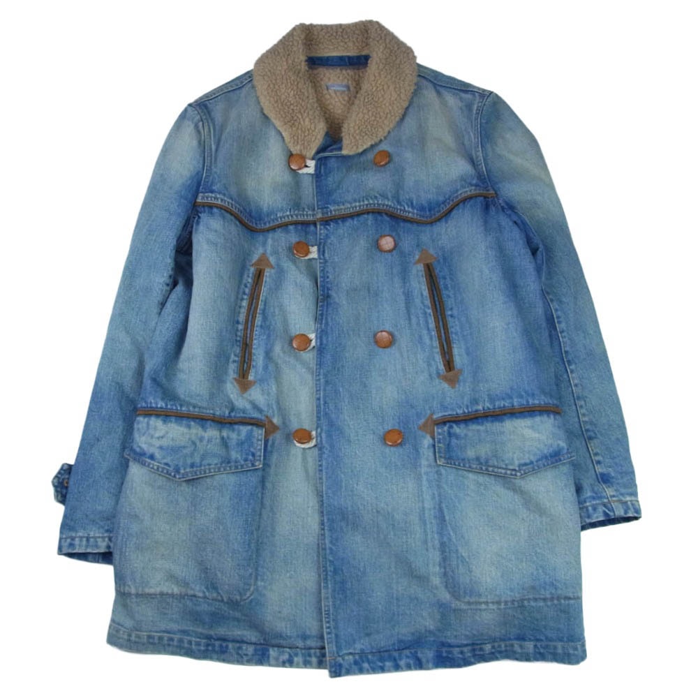 kolor カラー 16AW 16WBM-C06135 BEACON ビーコン ショールカラー ボアライナー デニムジャケット インディゴブルー系 2【中古】