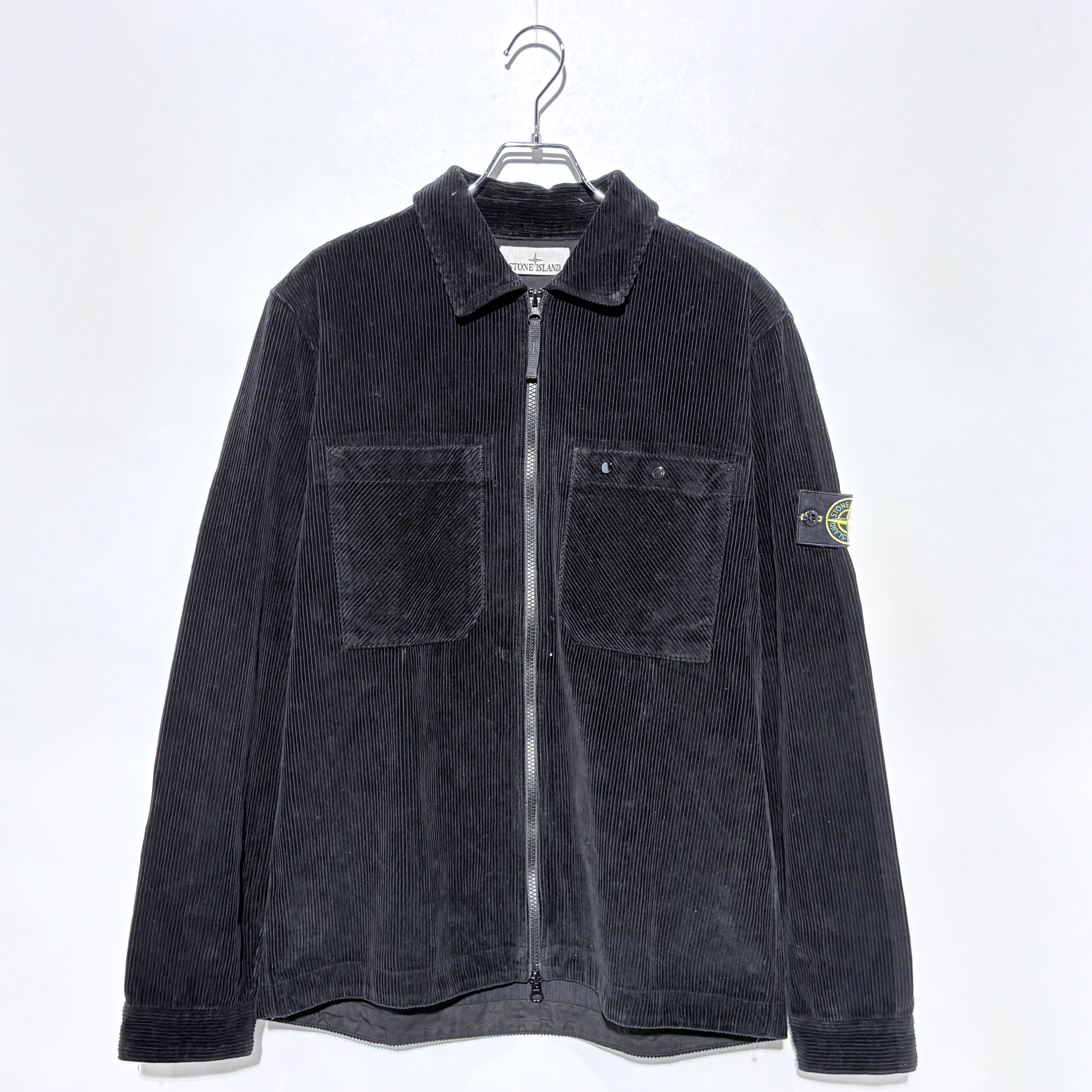 Stone Island 11604 Corduroy Shirt Jacket - 24FW "Black"