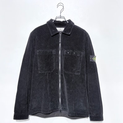 Stone Island 11604 Corduroy Shirt Jacket - 24FW "Black"