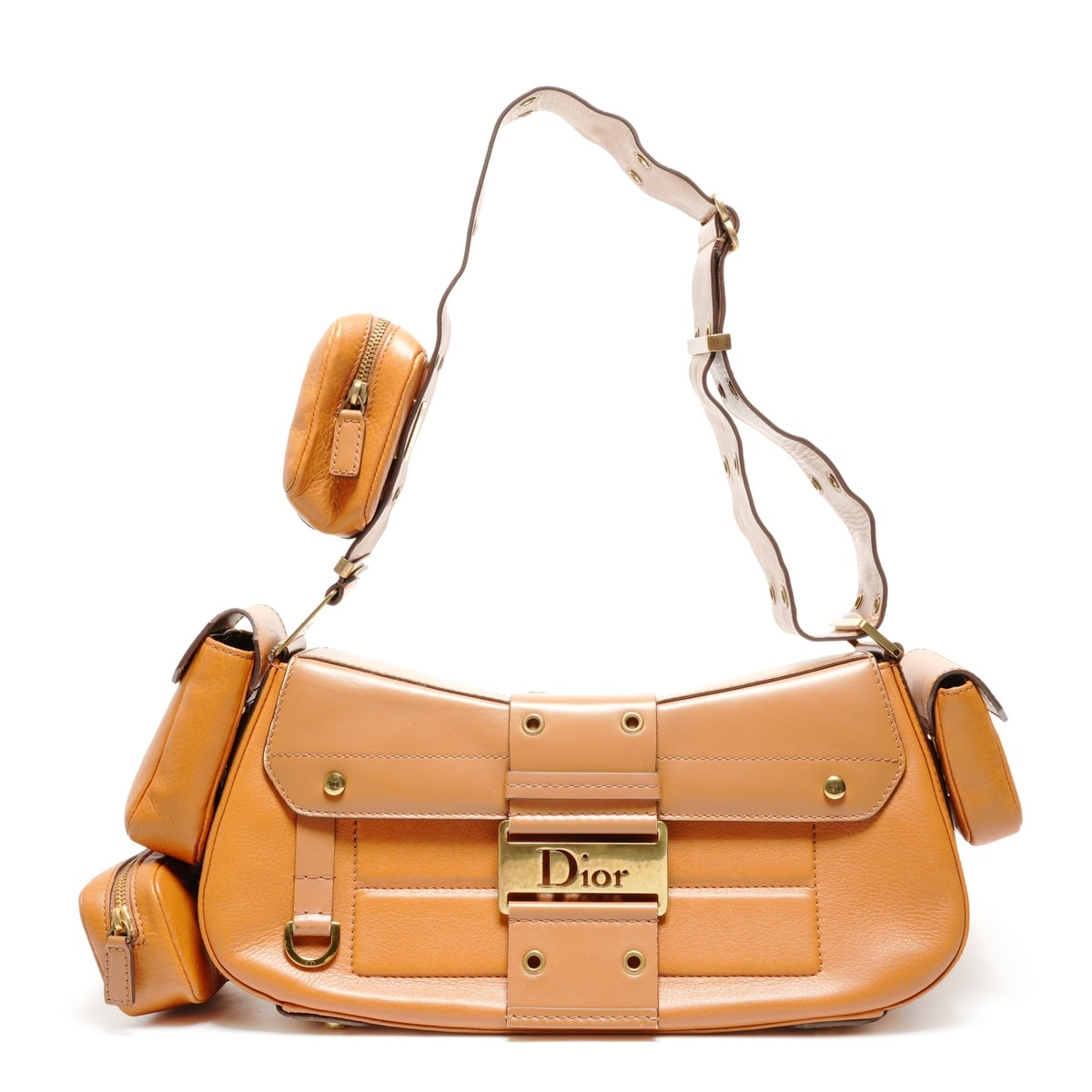 ディオール Dior ストリートシック ポケット レザー ショルダーバッグ【中古】