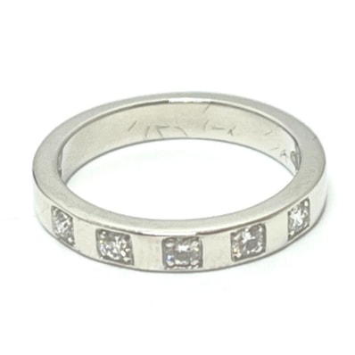 ブルガリ BVLGARI マリーミー 5Pダイヤ ジュエリー アクセサリー ダイヤモンド プラチナ リング・指輪 Pt950 シルバー