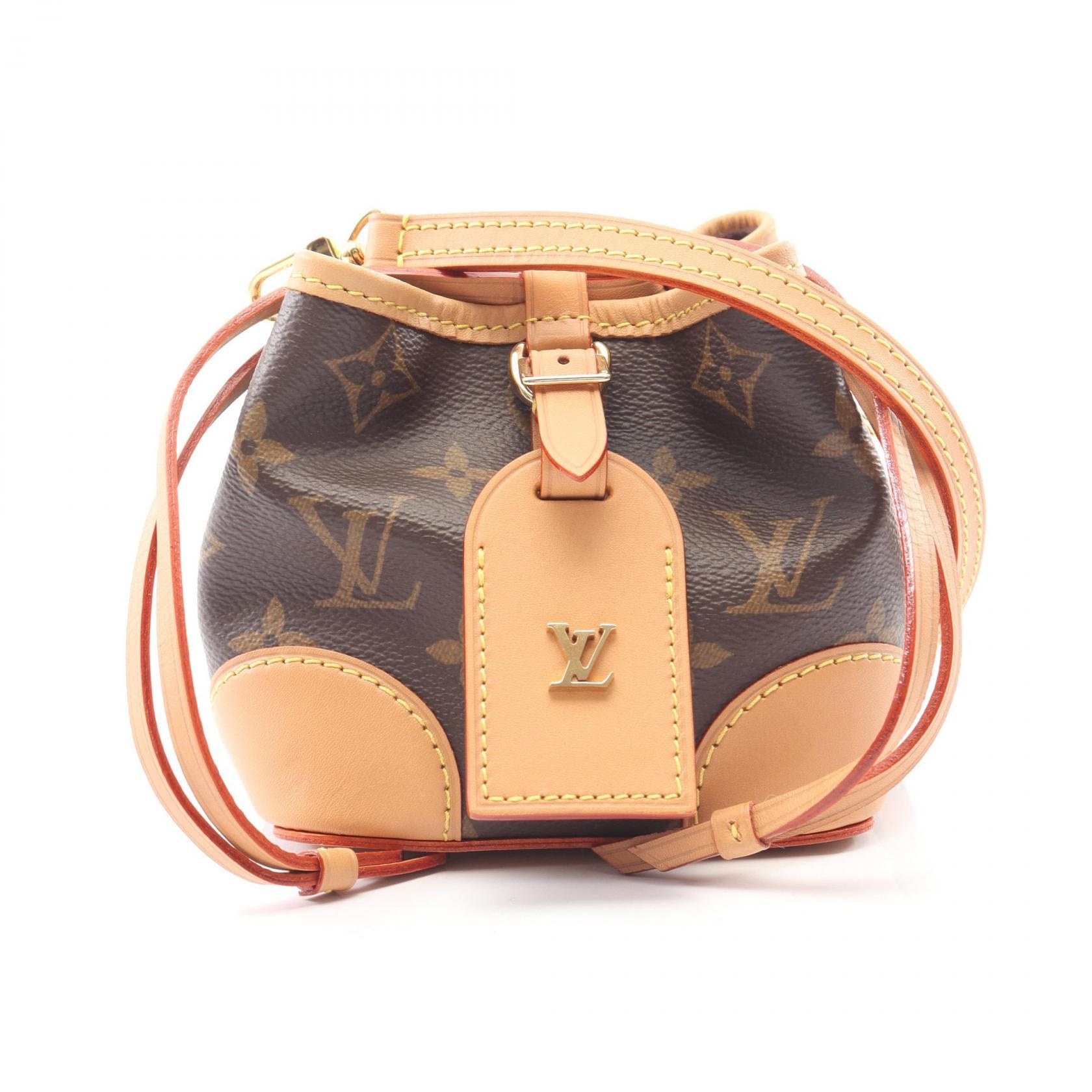ルイ・ヴィトン LOUIS VUITTON ノエ パース ショルダーバッグ バッグ PVCコーティングキャンバス レザー モノグラム レディース ブラウン系 M57099 【中古】