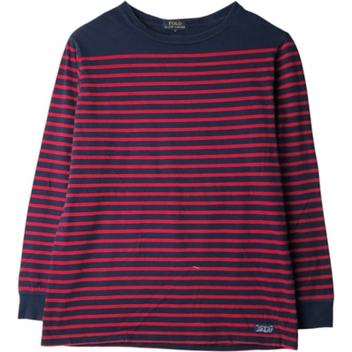 古着 ラルフローレン Ralph Lauren POLO RALPH LAUREN ボーダー柄 ロングTシャツ ロンT メンズS相当/eaa638008
