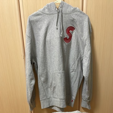 Supreme S Logo Hooded Sweatshirt "Heather Grey" (20FW)
