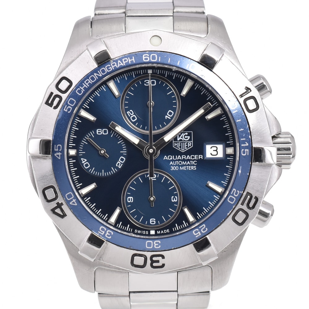 タグホイヤー TAG HEUER CAF2112.BA0809 アクアレーサー クロノグラフ デイト 自動巻き メンズ O#145863