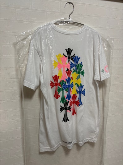 Chrome Hearts Multi Color Cemetery Cross T-Shirt "White"