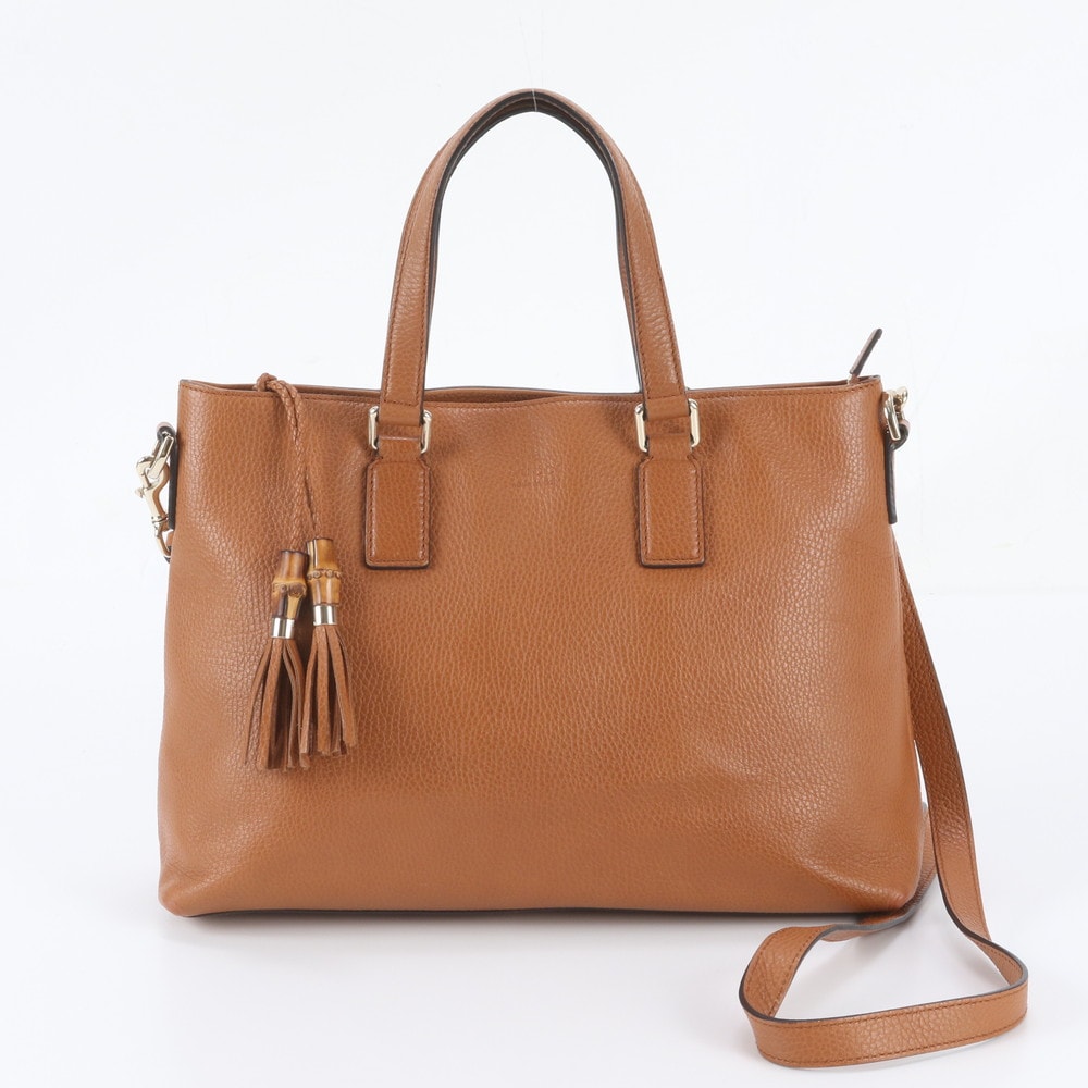 ■極美品 グッチ バンブータッセル 365346 ショルダーバッグ レザー