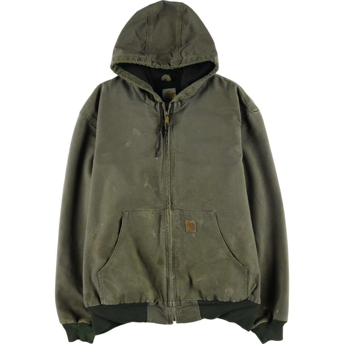 古着 00年代 カーハート Carhartt アクティブジャケット ダックフルジップパーカー メンズXL相当/eaa617177