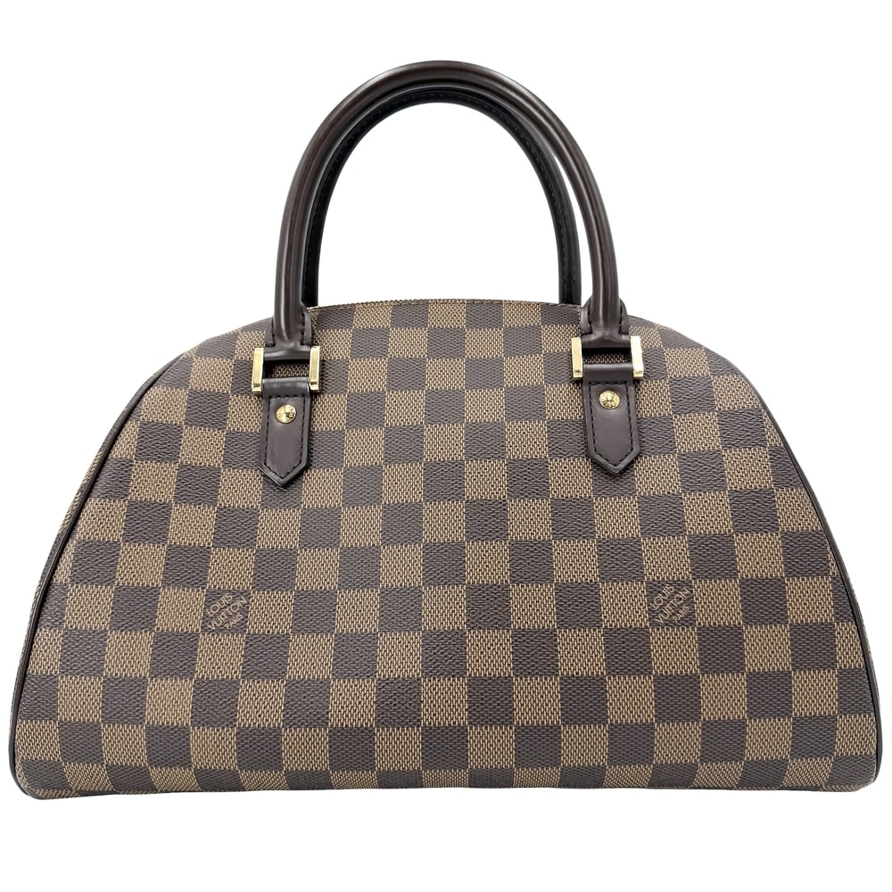 LOUIS VUITTON ルイヴィトン ハンドバッグ リベラMM ミニボストンバッグ N41434 ダミエキャンバス    ブラウン 茶 ゴールド金具 レディース 美品【中古品】