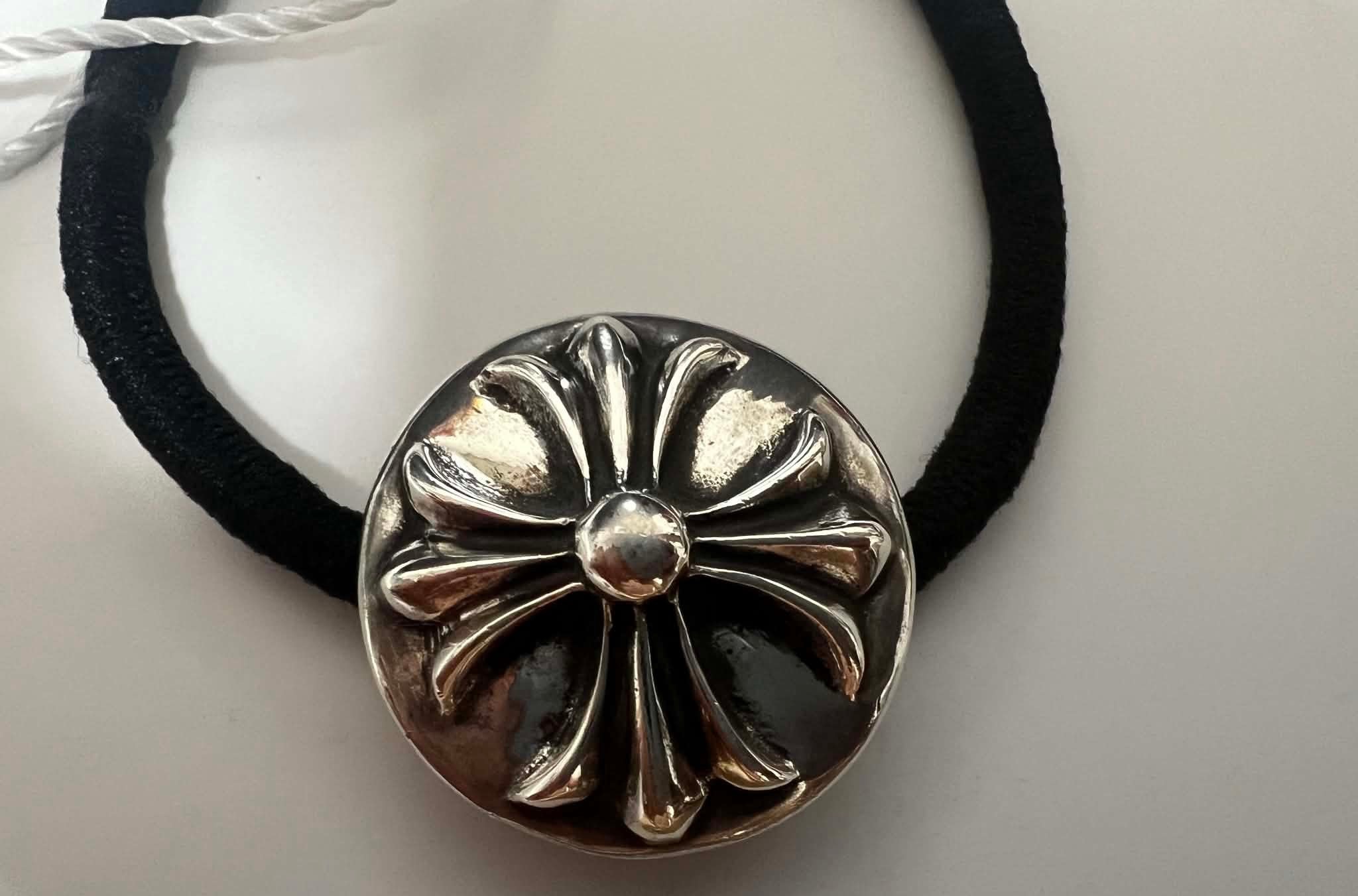 Chrome Hearts Cross Ball Hair Band "Black"