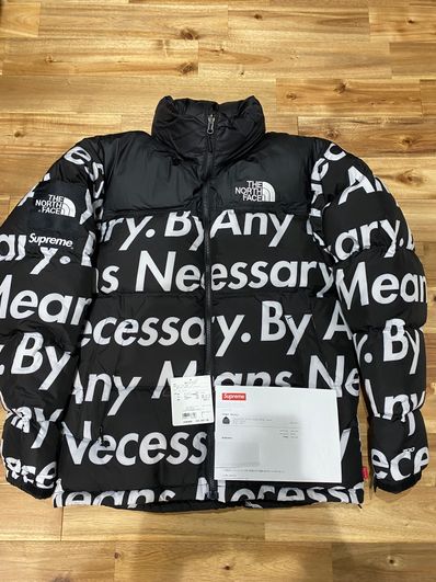 Supreme x The North Face By Any Means Nuptse Jacket "Black"
