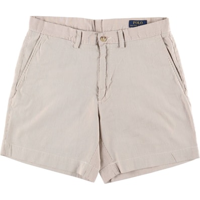 古着 ラルフローレン Ralph Lauren POLO RALPH LAUREN CLASSIC FIT 6'' ストライプ柄 コットンショーツ ショートパンツ レディースXL(w32)相当/eaa574337